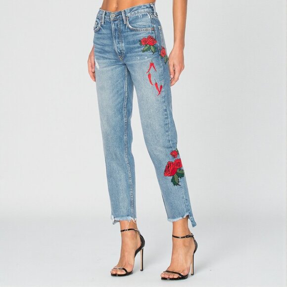 GRLFRND Helena High-Rise Straight Jean Size 26 - Picture 2 of 13